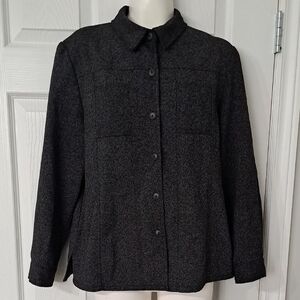 Cleo Black/Grey Fitted Shacket 12P